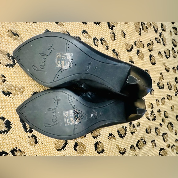 Paul Smith Signature Stripe Leather Heeled Ankle Boots Size 40 EU/9 US - Picture 3 of 4